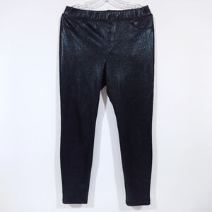 Sanctuary Black Coated Pull-On Jeggings Faux Leather Look